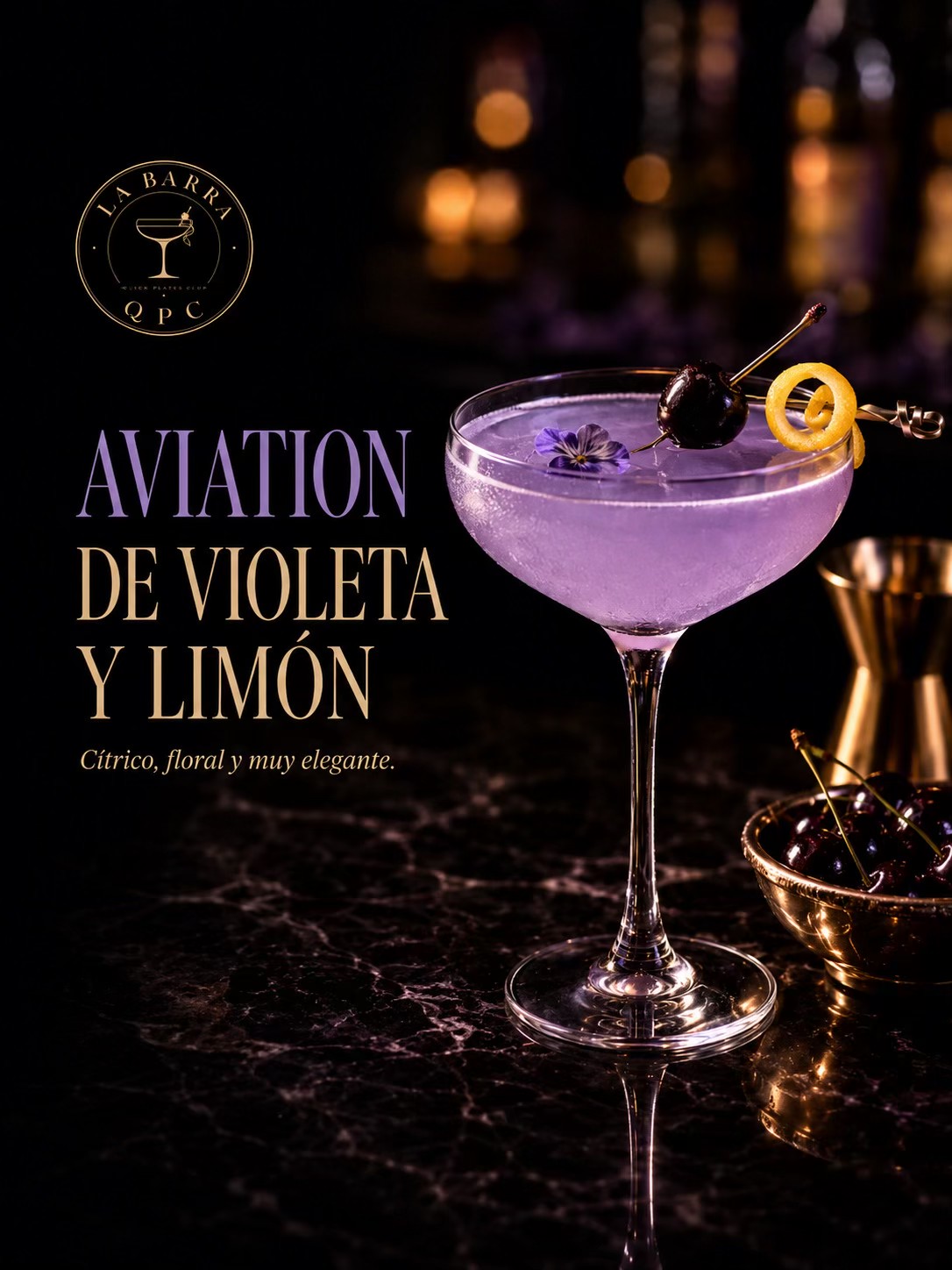 Aviation de violeta y limón