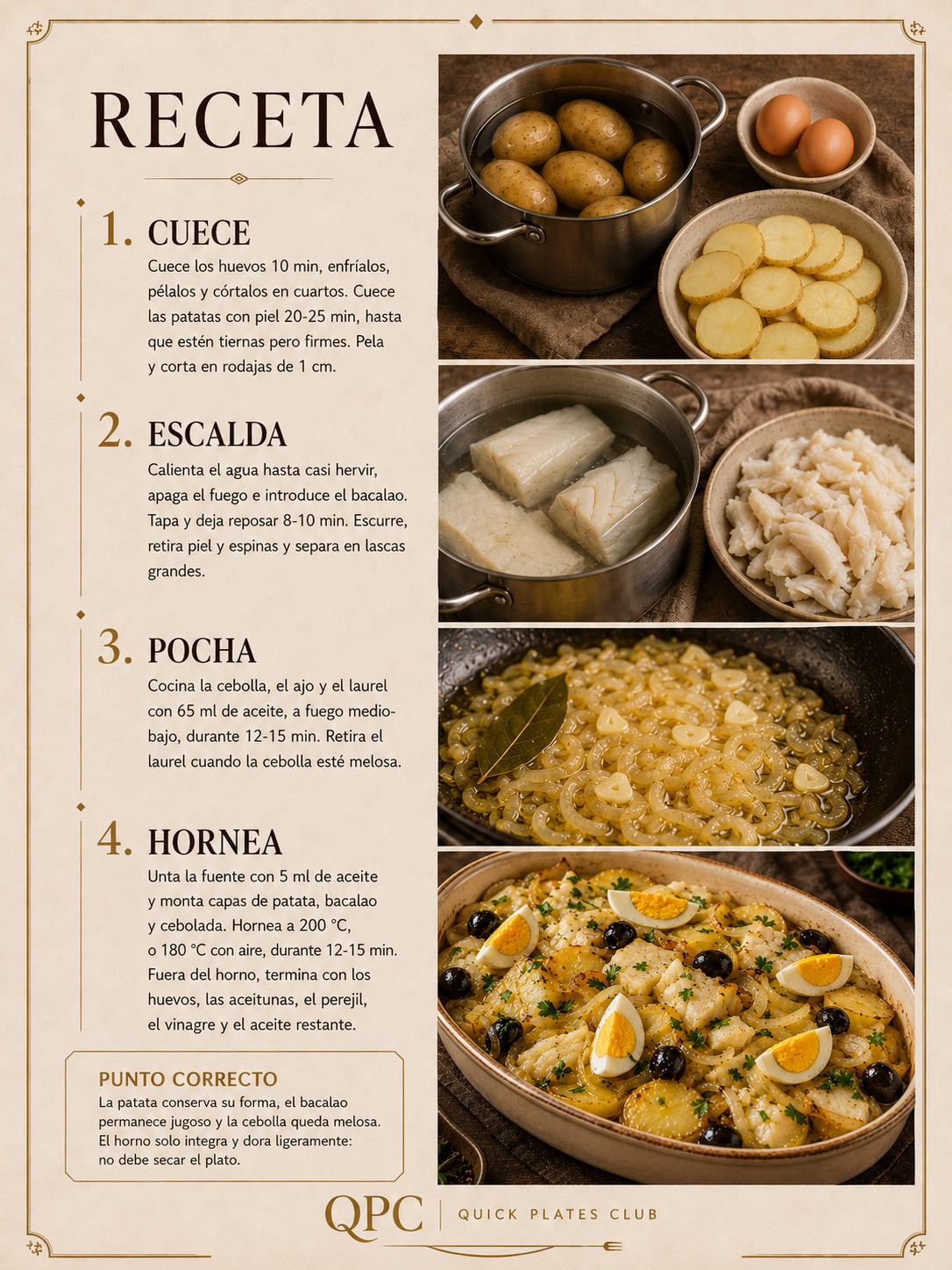 Bacalao a la portuguesa - receta