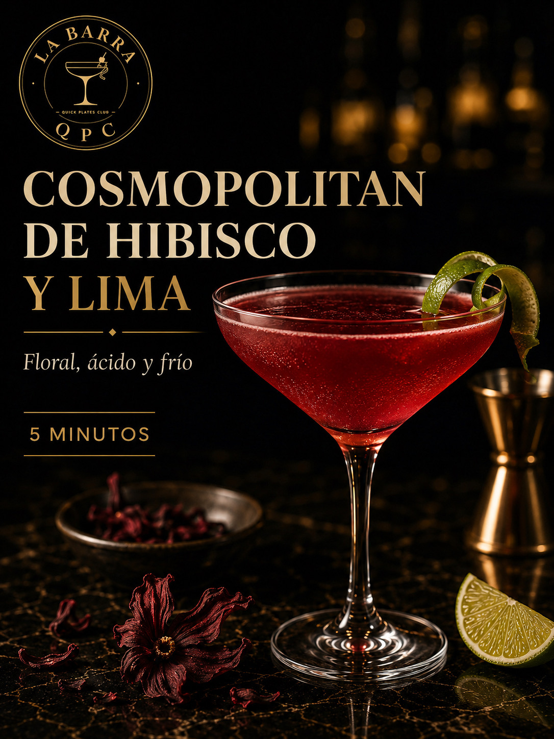 Cosmopolitan de hibisco y lima
