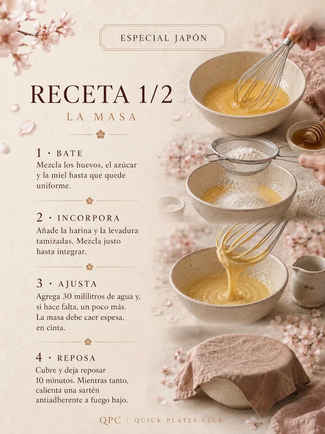 Dorayakis japoneses: receta base y cinco rellenos - receta