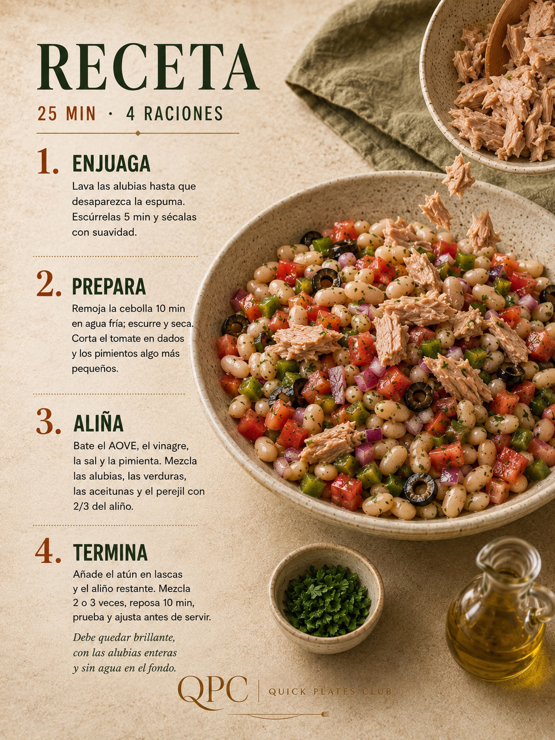 Empedrat catalán con atún - receta