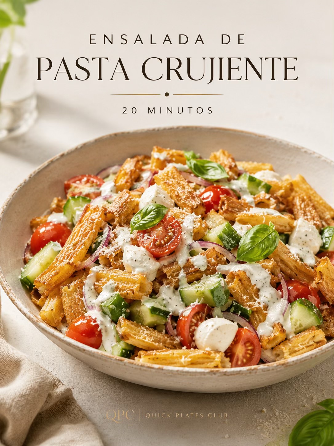 ENSALADA DE PASTA CRUJIENTE