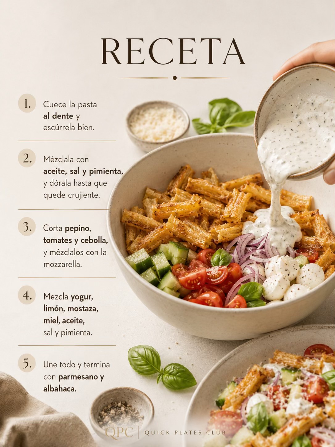 ENSALADA DE PASTA CRUJIENTE - receta
