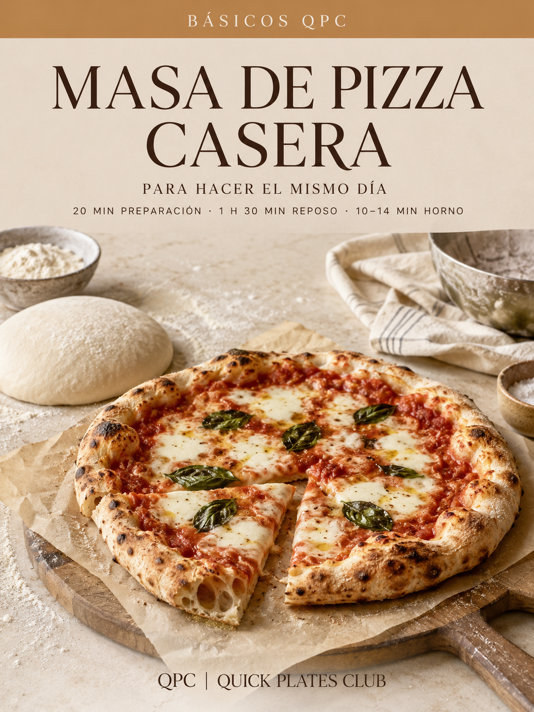 Masa de pizza casera