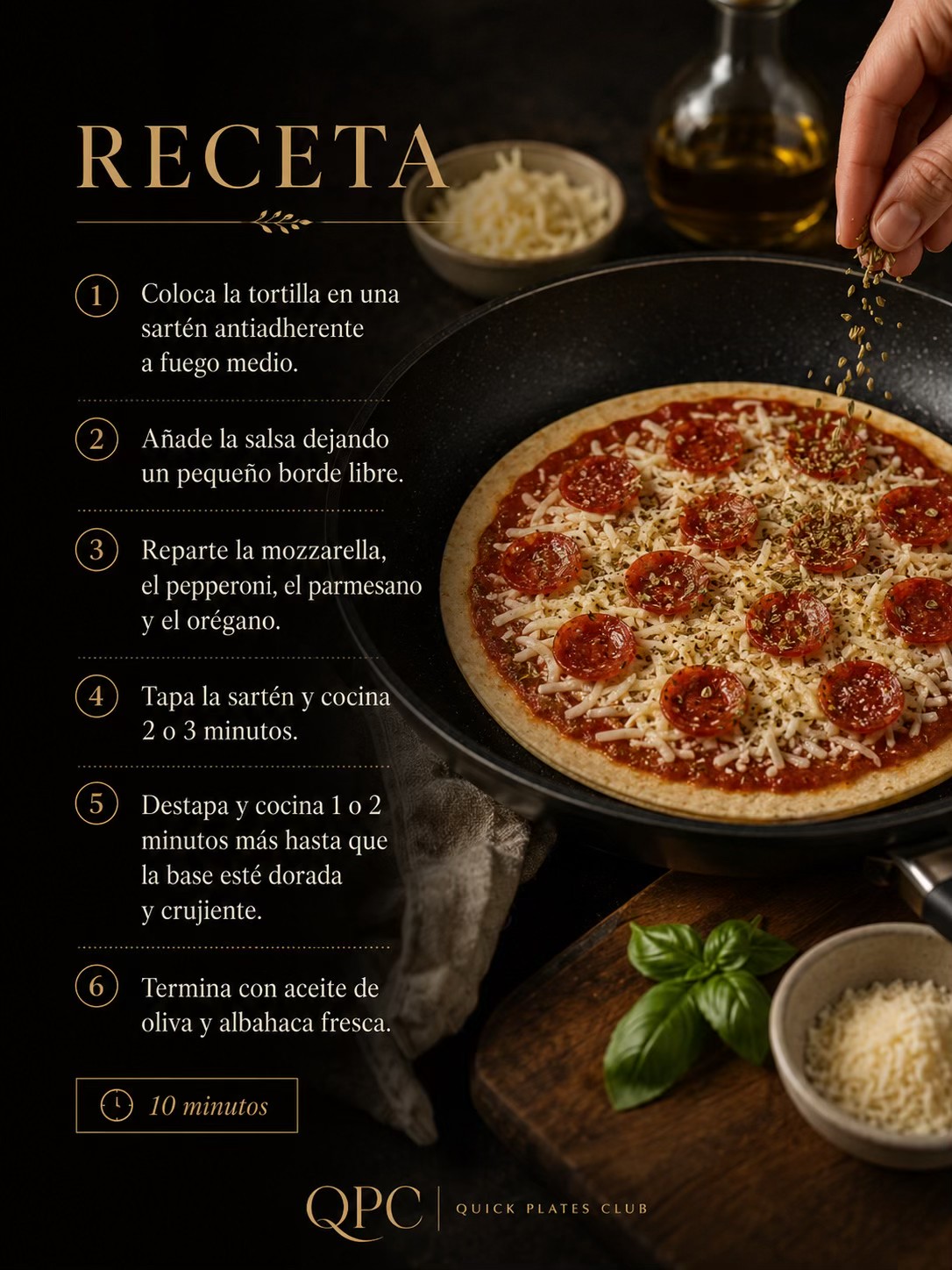 PIZZA CRUJIENTE EN SARTÉN - receta