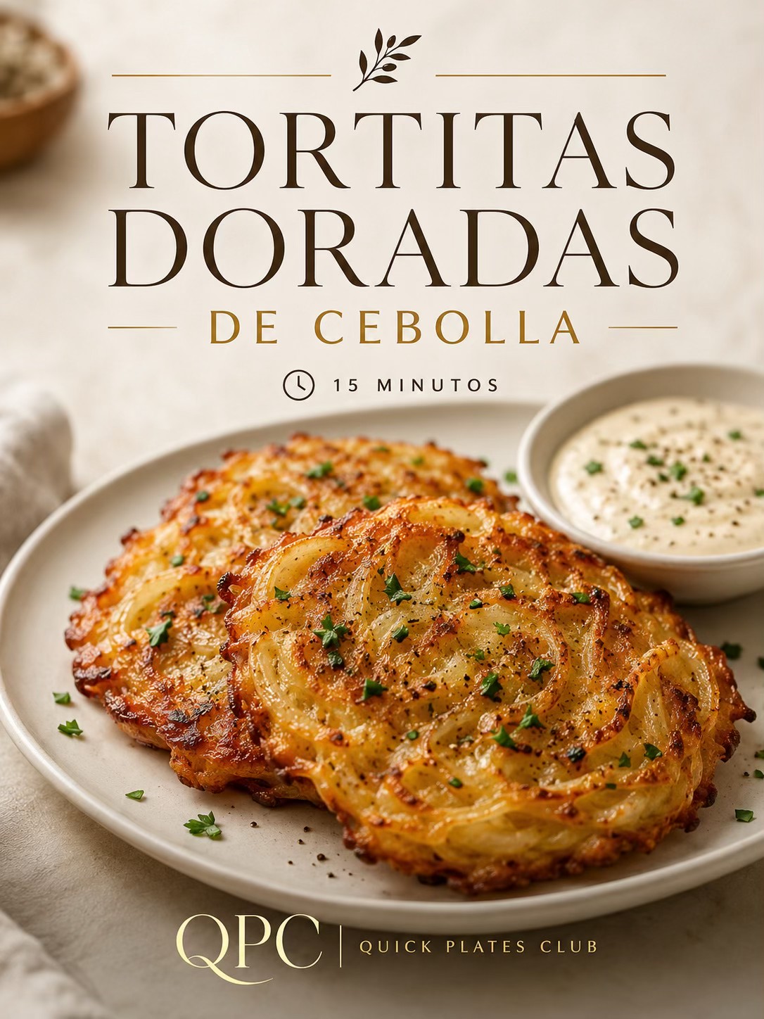 TORTITAS DORADAS DE CEBOLLA